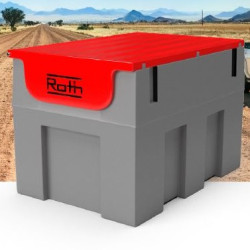 Depósito gasoil 460 litros con bomba eléctrica de 12 V y tapa Roth