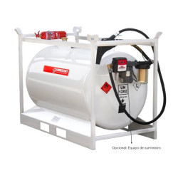 Depósito de gasoil 460 litros GRG metálico con bomba eléctrica 12 V