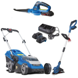 Pack Cortacésped, Cortabordes y Sopladora , Batería 40 V. HYUNDAI HYLM38-40V-PACK