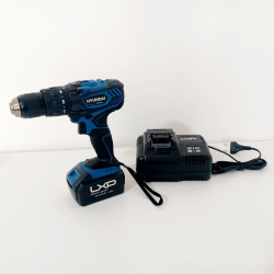 Pack taladro percutor de batería 2 velocidades HYUNDAI HYBT0191 + batería 4 Ah + cargador