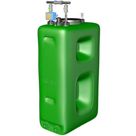 Depósito de agua potable 1100 litros con bomba de presión Rothidráulico KHR 1100