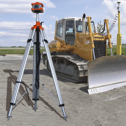 Trípode de manivela Jumbo 4 m, control maquinaria para nivel láser Nedo