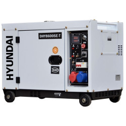 GeneradordiéselmonofásicotrifásicosilentserieProHYUNDAIDHY8600SE-Tfullpower(Insonorizado)