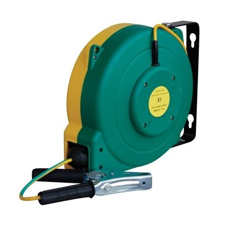 Enrollador automático c. cable toma de tierra cerrado 16 metros