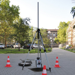 Trípode de manivela para escáner láser (Trípode de pozo) Nedo