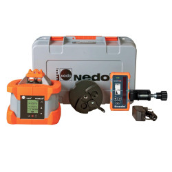 Nivel láser rotatorio PRIMUS 2 H2N+ con control de pendiente y receptor láser ACCEPTOR MAXX Nedo