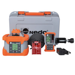 Nivel láser rotatorio PRIMUS 2 HVA2N basculante biaxial horizontal/vertical totalmente automático con función AutoAlign Nedo
