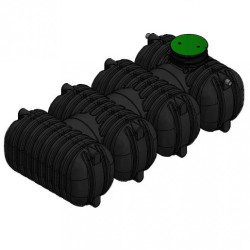 Depósito de agua 10000 litros para almacenamiento enterrado AT 112 10000 con kit pluviales y filtro Sinus