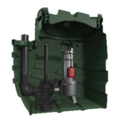 Pozo de bombeo de agua con depósito 200 litros y bomba Fekabox 200 1 CV Rikutec