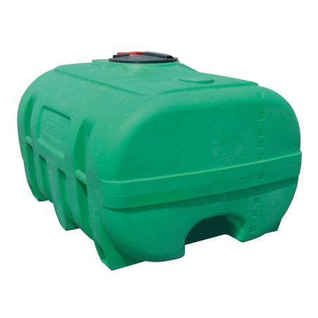 Depósito 3000 litros de PE rectangular verde con CEMO