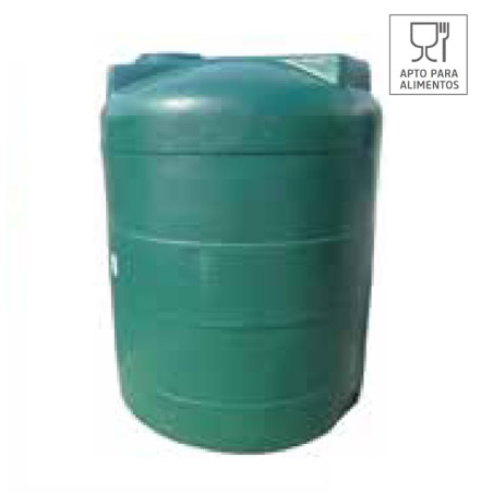 Depósito de agua potable 5000 litros vertical cilíndrico