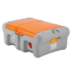 Depósito de gasoil 210 litros Pick Up con bomba eléctrica CENTRI SP 30 para batería CAS y tapa abatible CEMO