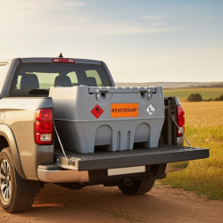 Depósito de gasoil 430 litros con bomba eléctrica 12 V 40L/min y tapa REXCOSUR