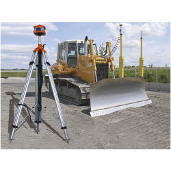 Trípode de manivela Jumbo 3 m, control maquinaria para nivel láser Nedo
