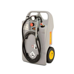 Carretilla trolley para lubricante con bomba eléctrica, batería y boquilla dispensadora de aceite 100 litros