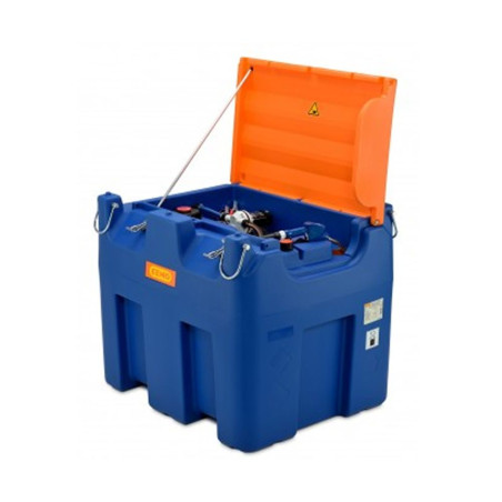 Depósito móvil 980 litros con cubierta y bomba eléctrica 12 V para AdBlue ® / UREA / DEF / ARLA 32