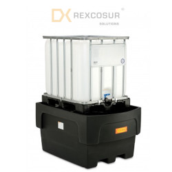 Cubeto IBC 1100/1-PE con soportes cruzados