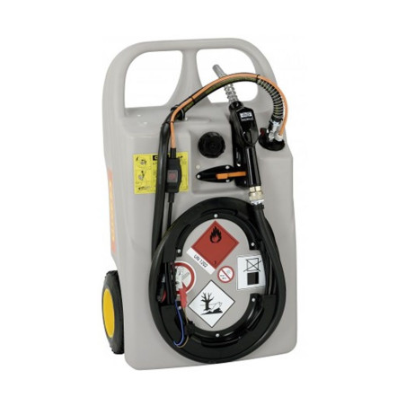 Depósito carretilla 60 litros de gasoil con bomba eléctrica 12 V CEMO