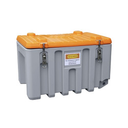 Baúl contenedor caja almacenaje herramientas CEMbox 150 l gris/naranja