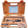 Juego herramientas autoclé vaso pasante 1/2" 17 piezas