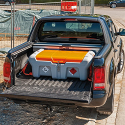 Depósito de gasoil 220 litros Pick Up con bomba eléctrica CENTRI SP 12 V, 30 L/min, tapa y pistola automática