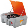 Depósito de gasoil 220 litros Pick Up con bomba eléctrica 24 V, 40 L/min, tapa y pistola automática