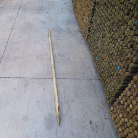 Estaca de madera tutor 180 cm x 4 cm diámetro