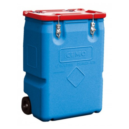 Carrito de almacenamiento sustancias peligrosas Mobil Box 170 litros Tapa verde