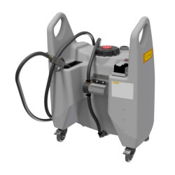 Carretilla Trolley para Aceite 130 litros, con bomba, batería, cargador y pistola de suministro de aceite